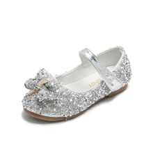 New Children's Shoes Pearl Rhinestones Shining Kids Princess Shoes Baby Girls Shoes For Party and Wedding Girls Dress Shoes